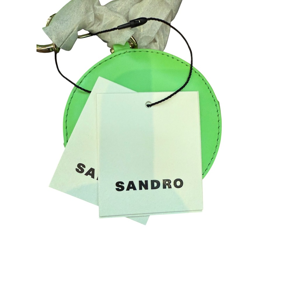 Sandro Green Leather Crossbody Bag with Gold Hardware - Picture 5 of 5